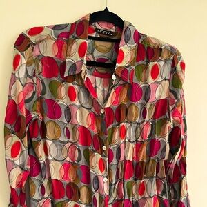 APNY Silk Long Sleeve Blouse